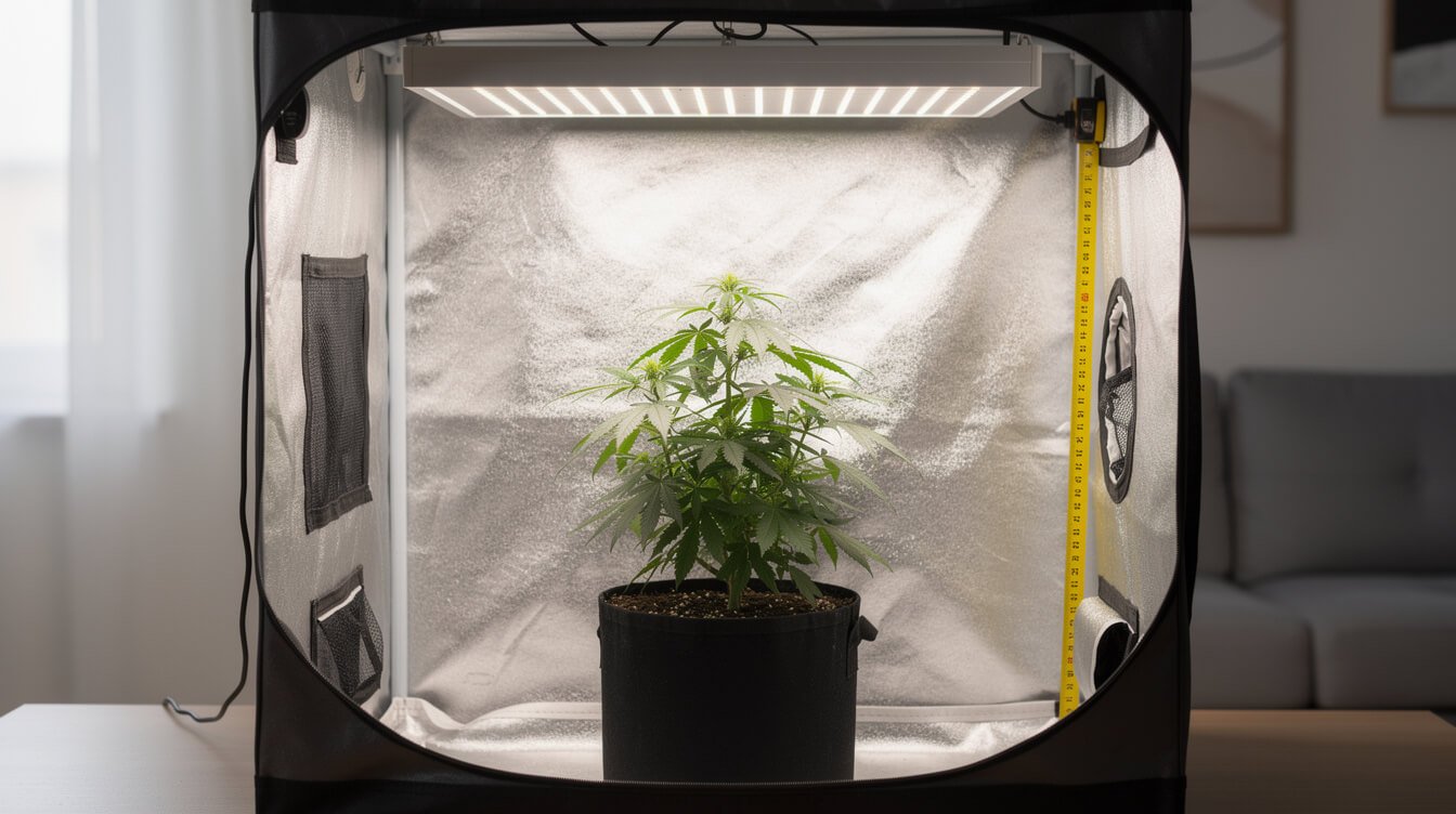 matching cannabis strain to grow tent setup