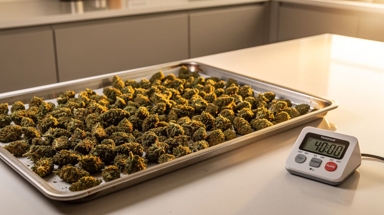 decarb temperature and time for edibles