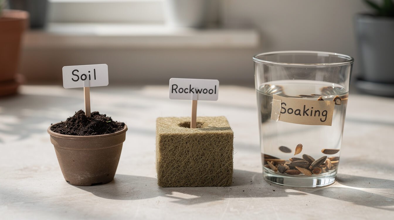 alternative methods to germinate cannabis seeds