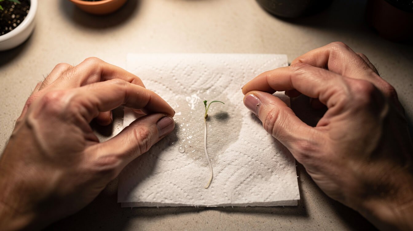 paper towel method for cannabis seed germination