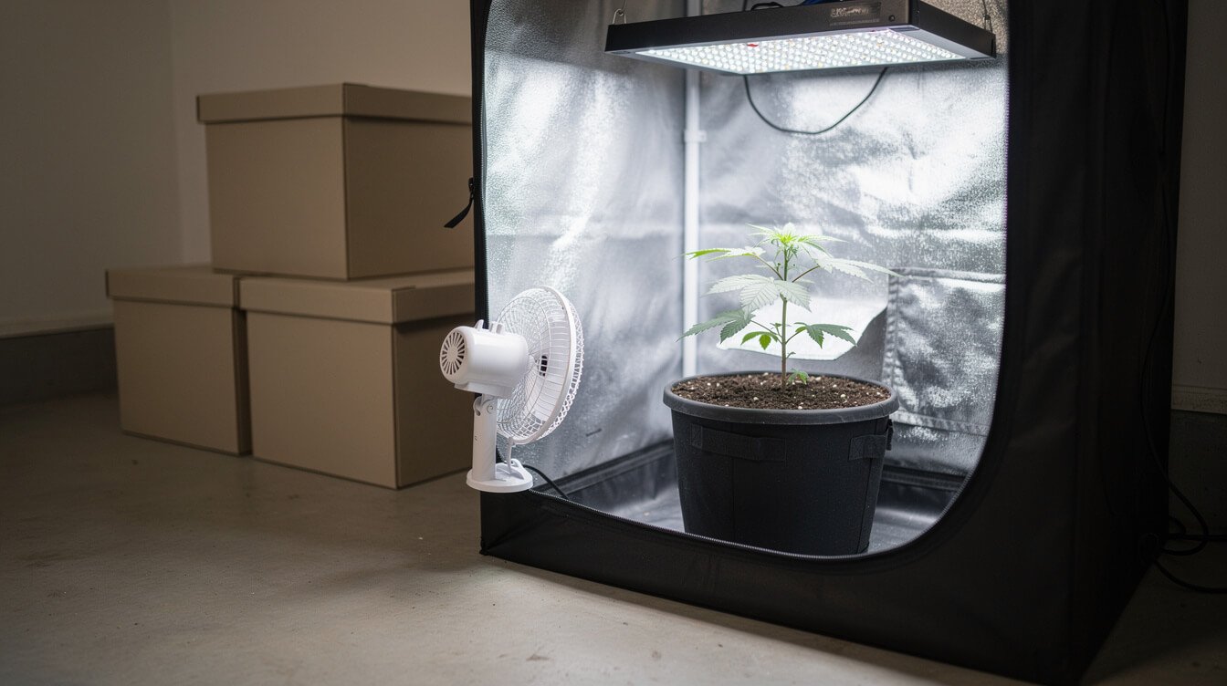 budget grow tent setup for growing cannabis indoors